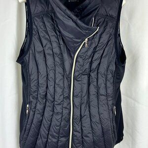 Large Black Calvin Klein Performance Goose Down Puffer Vest w/ Security Pockets